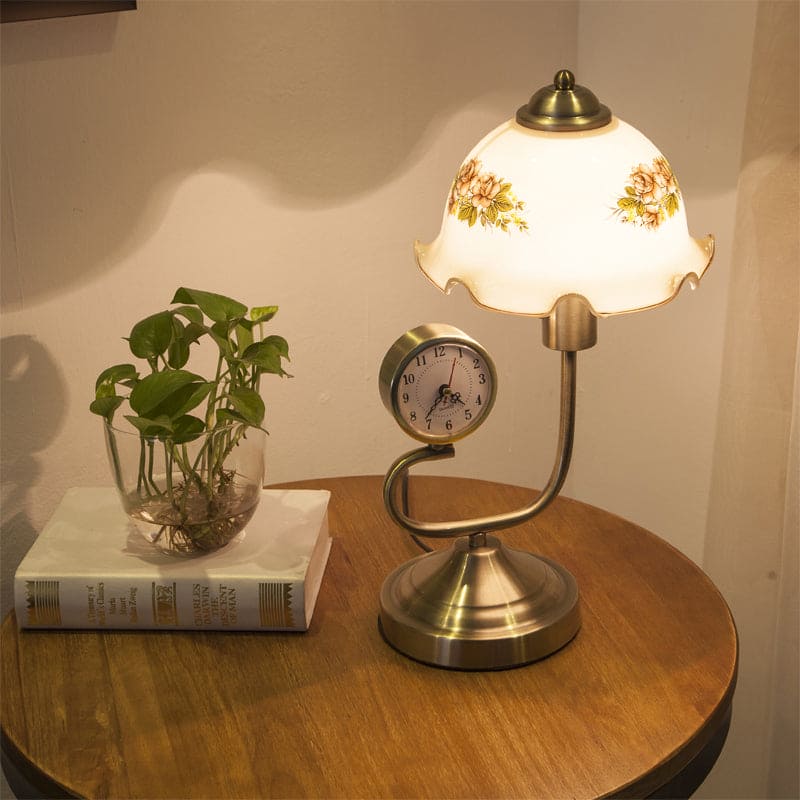 Lampe de Table Fleur Rustique Chic - Santeova