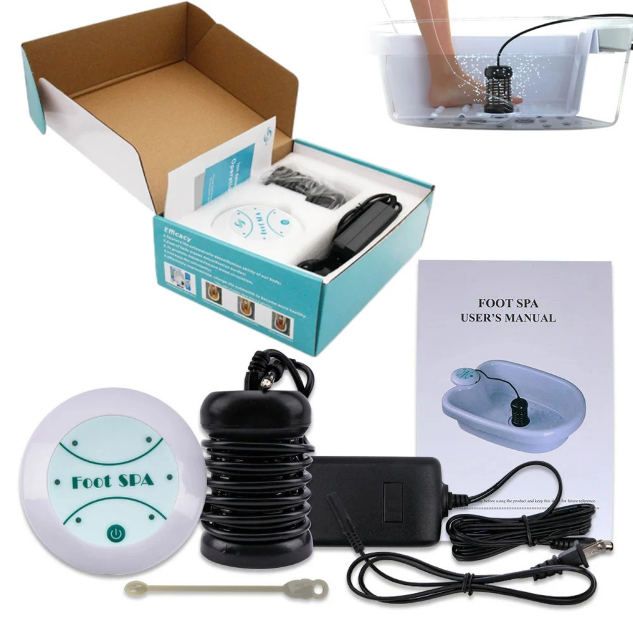 Ionic Foot Bath for Detoxification and Relaxation