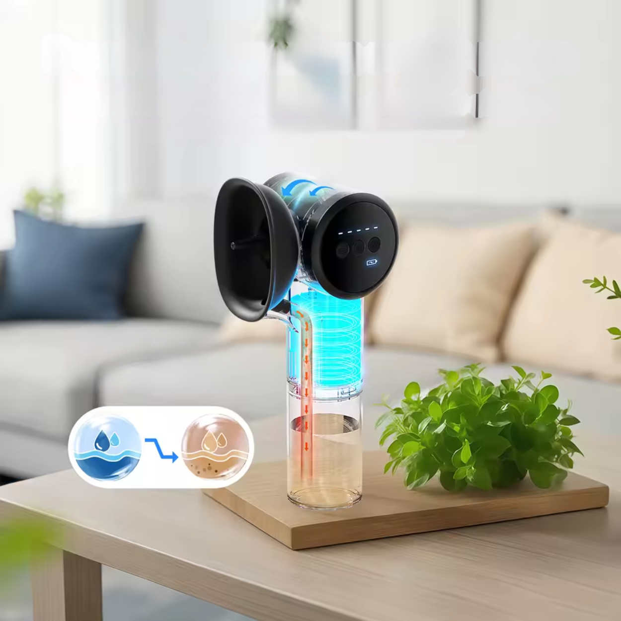 Electronic Heated Ear Cleaner with Water and Air Spray