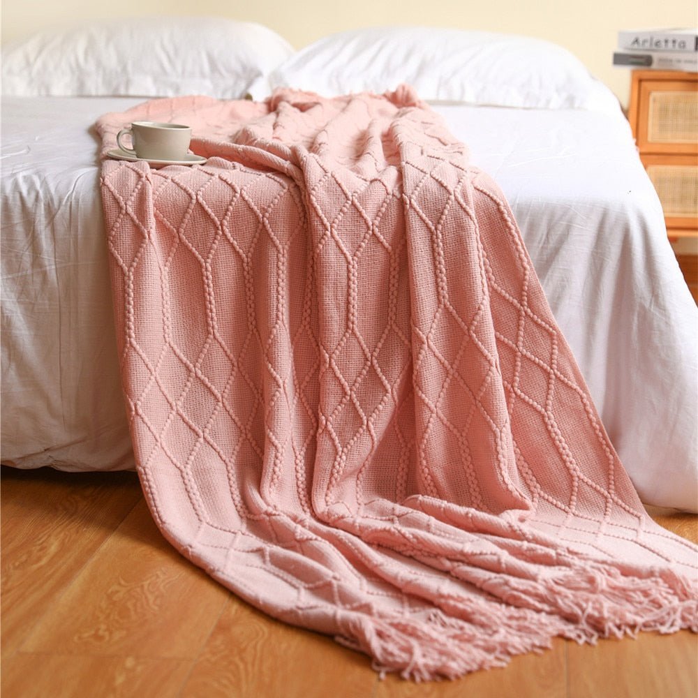Cozy Knitted Blanket for a Warm Interior
