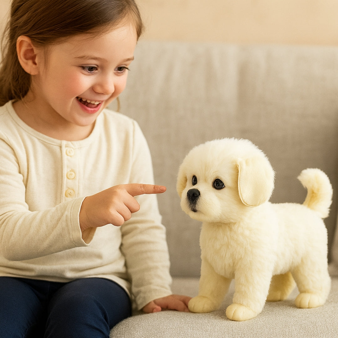 Realistic Electronic Puppy Plush Toy