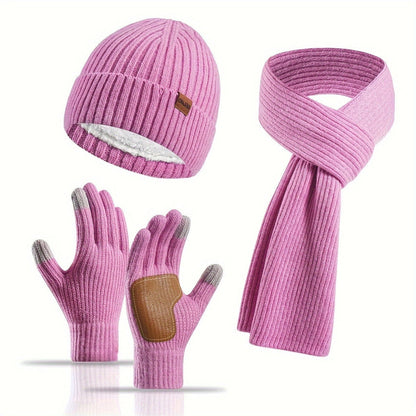 3-Piece Warm and Comfortable Knitted Winter Set