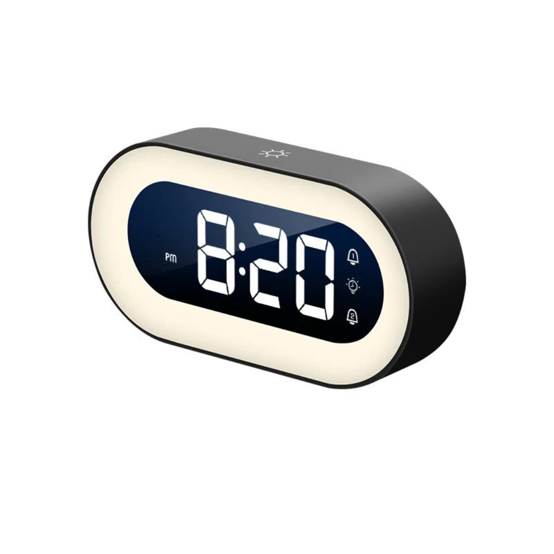 LED Alarm Clock with Soft Night Light and Gradual Wake-Up