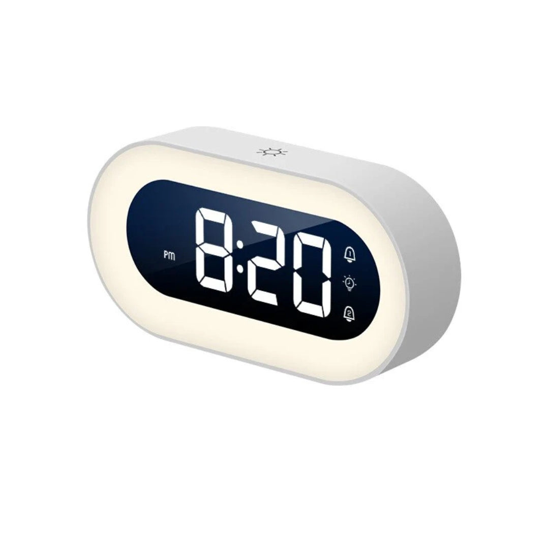 LED Alarm Clock with Soft Night Light and Gradual Wake-Up