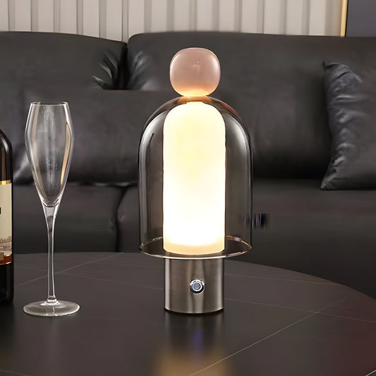 Lampe de Bureau Élégante en Verre avec LED Réglable - Santeova