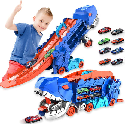 Dino Garou Toy Vehicle with Racing Track