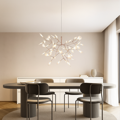 Elegant Pink Gold Hanging Light LED
