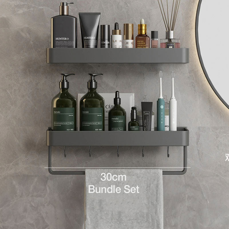 Hanging Shelves Bathroom Design