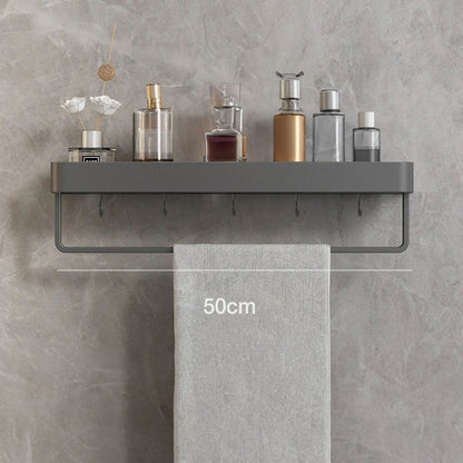 Hanging Shelves Bathroom Design