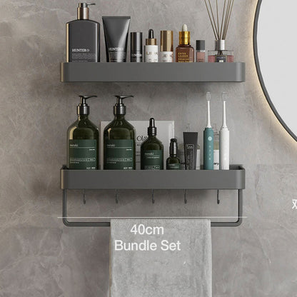 Hanging Shelves Bathroom Design