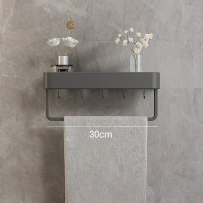 Hanging Shelves Bathroom Design