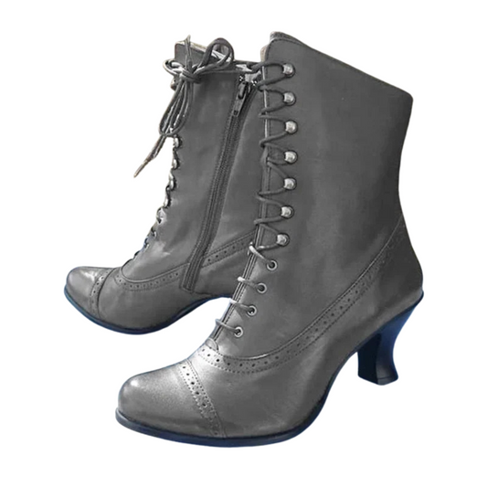 Bottines Féminines Noir PU Élégantes - Marcherelle