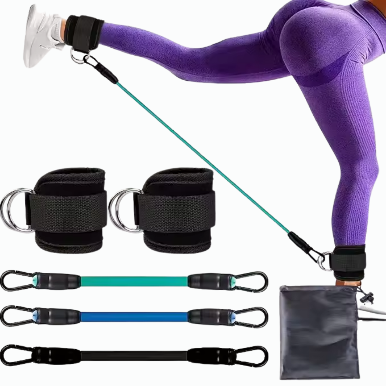 Elastic Fitness Equipment for Glutes and Legs