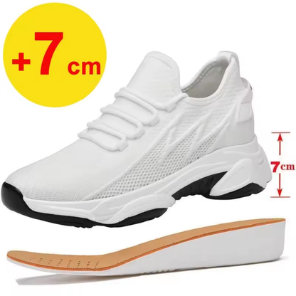 Sports Shoes with Discreet +7 cm Height Increase