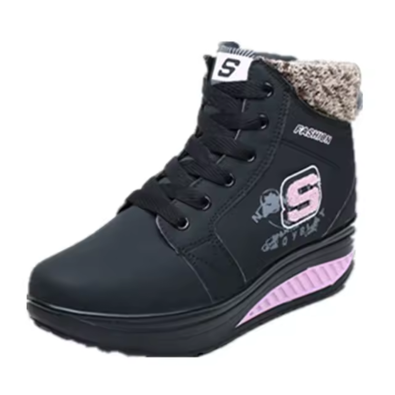 Heated Winter Boots with Street Style and Grip Sole