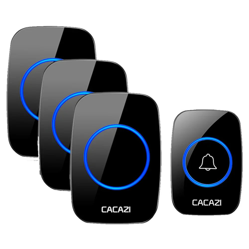 Wireless IP44 Doorbell with Bluetooth Chime for Home