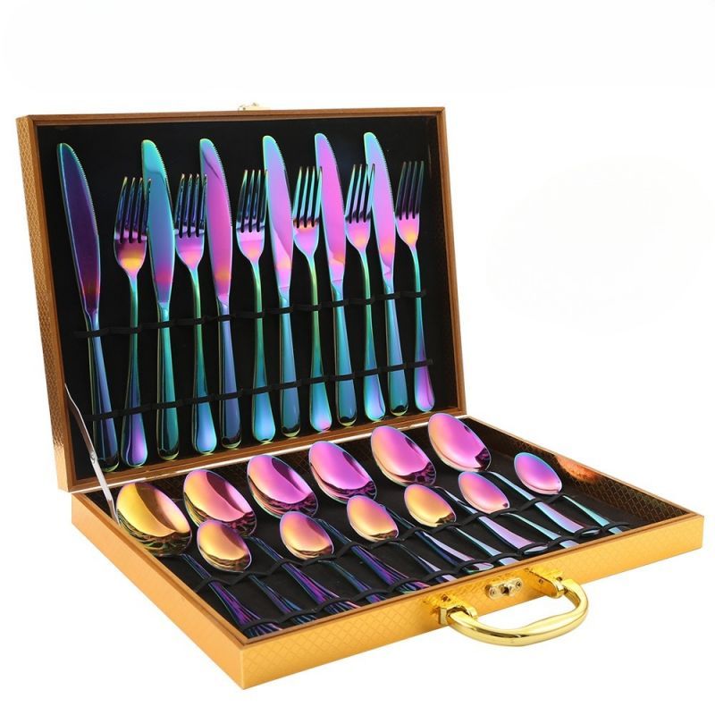 Elegant Stainless Steel Utensils 24 Pieces
