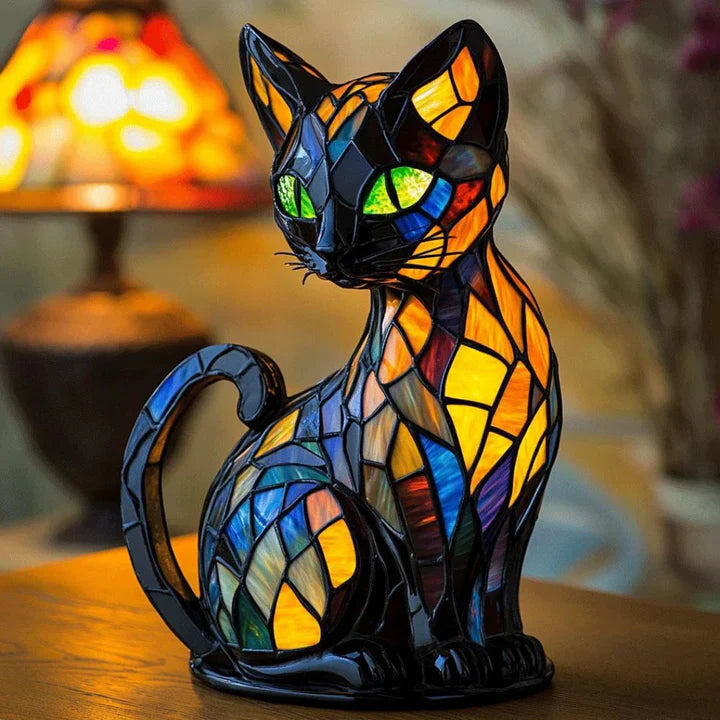 Lampe de Table en Verre Coloré Élégante pour Chambre ou Salon - Foivo
