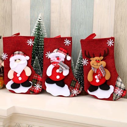 Chaussettes de Noël Rouge Décoration de Fête - Foivo