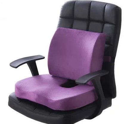 Ergonomic foam lower back support cushion