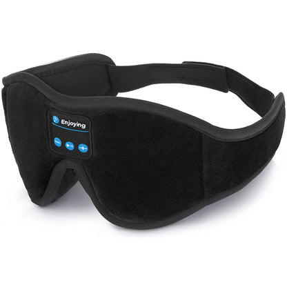 Sleep mask with built-in wireless earphones
