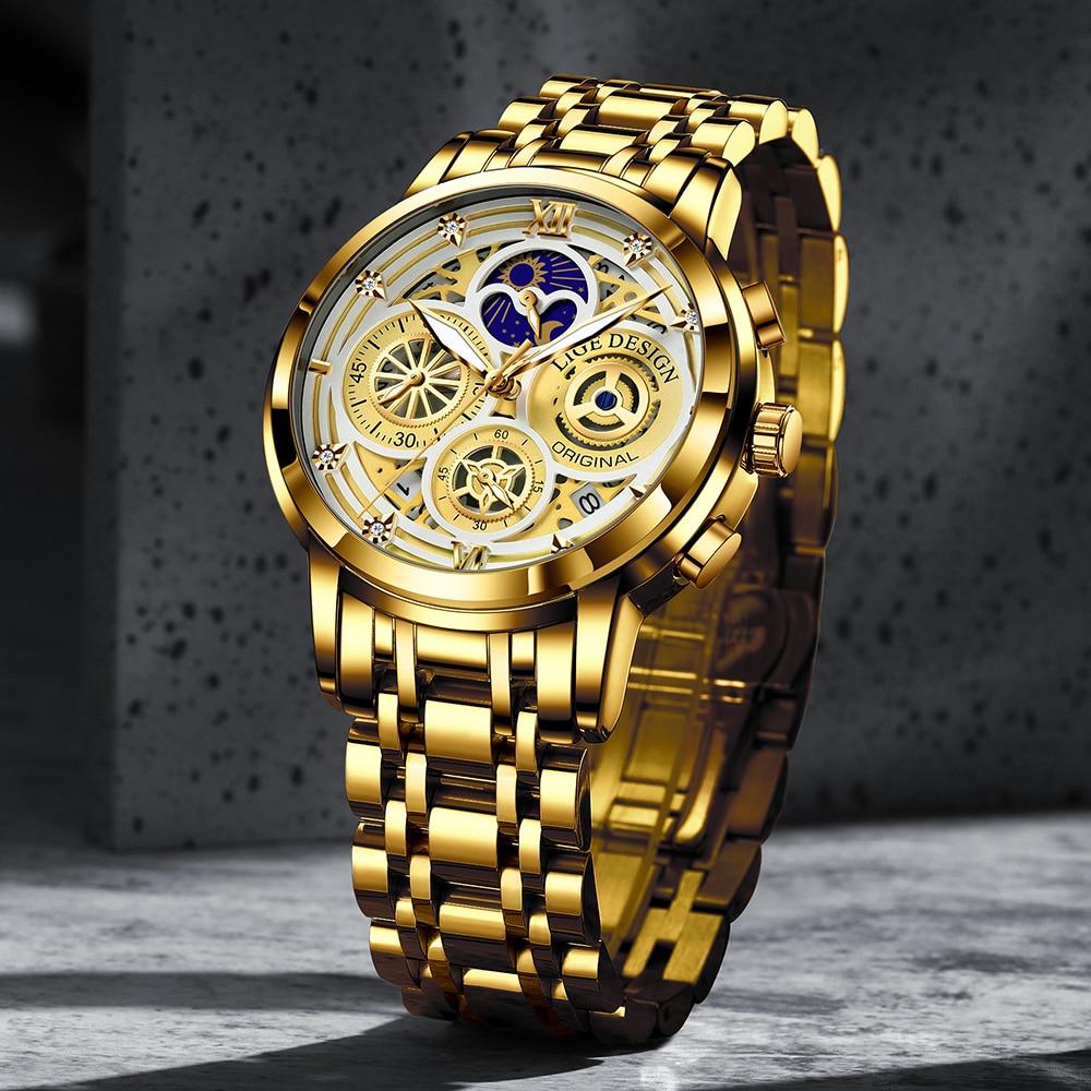 Elegant wristwatch for man