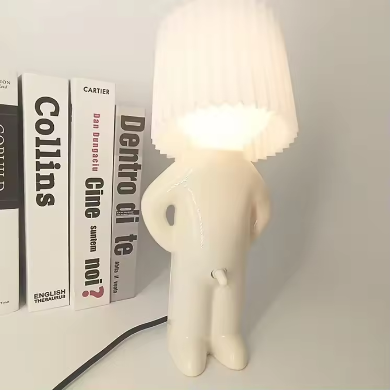 Original Desk Lamp Shaped Like a Figurine