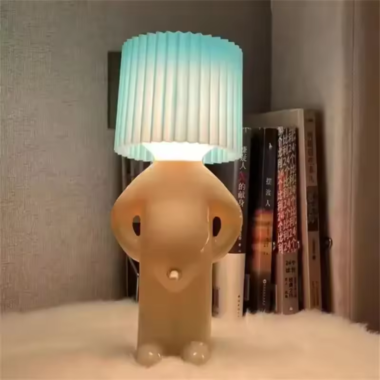 Original Desk Lamp Shaped Like a Figurine