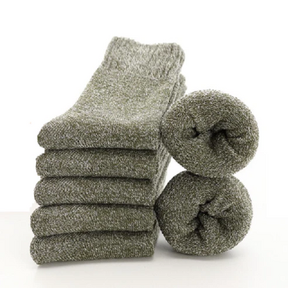 5 Pairs of Thick and Warm Wool Socks