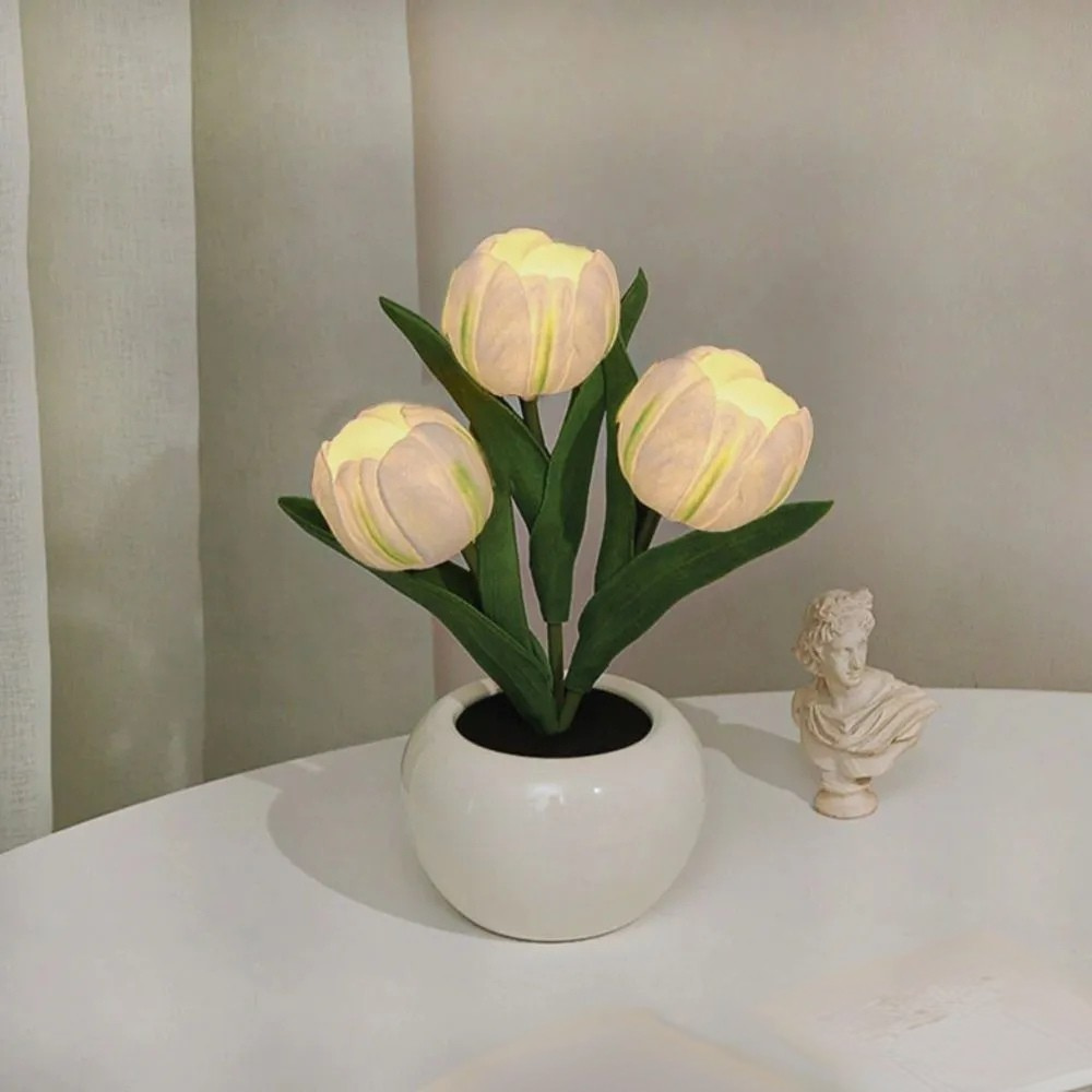 Modern LED Lamp with Flower Pot for Indoor Decoration