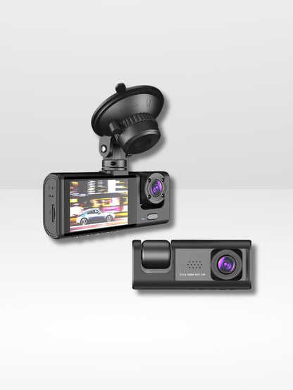 Marcherelle™ – Dashcam Double Caméra Avant/Arrière Full HD – Vision Nocturne & Caméra de Recul