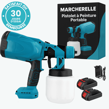 Marcherelle™ – Pistolet à Peinture Électrique Sans Fil avec Batterie Rechargeable