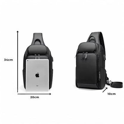 Marcherelle™ – Sac Bandoulière Antivol Imperméable avec Port USB Caché