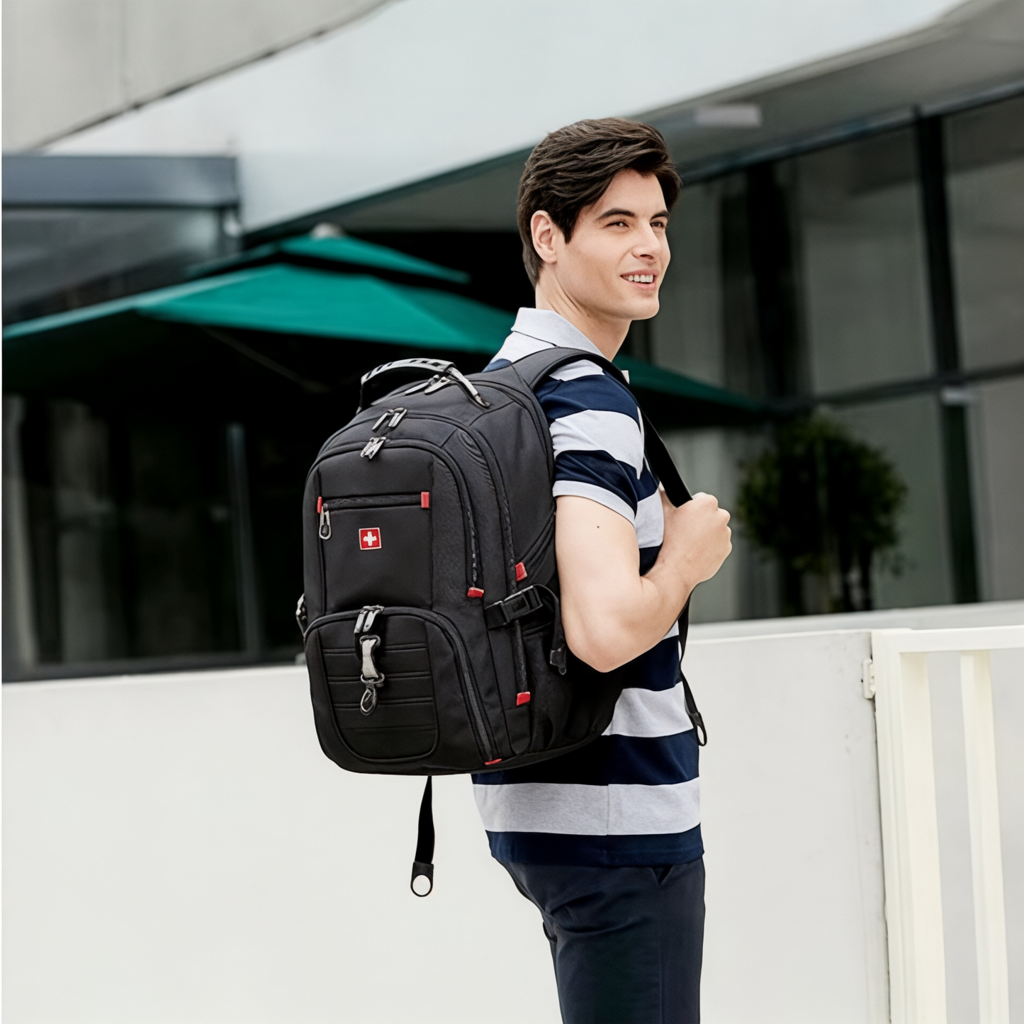 Marcherelle™ – Sac à Dos Voyage Unisex 35L Imperméable, Compartiment PC