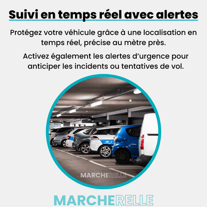 Marcherelle™ – Traceur GPS Vélo Sans Abonnement, Suivi Précis en Temps Réel