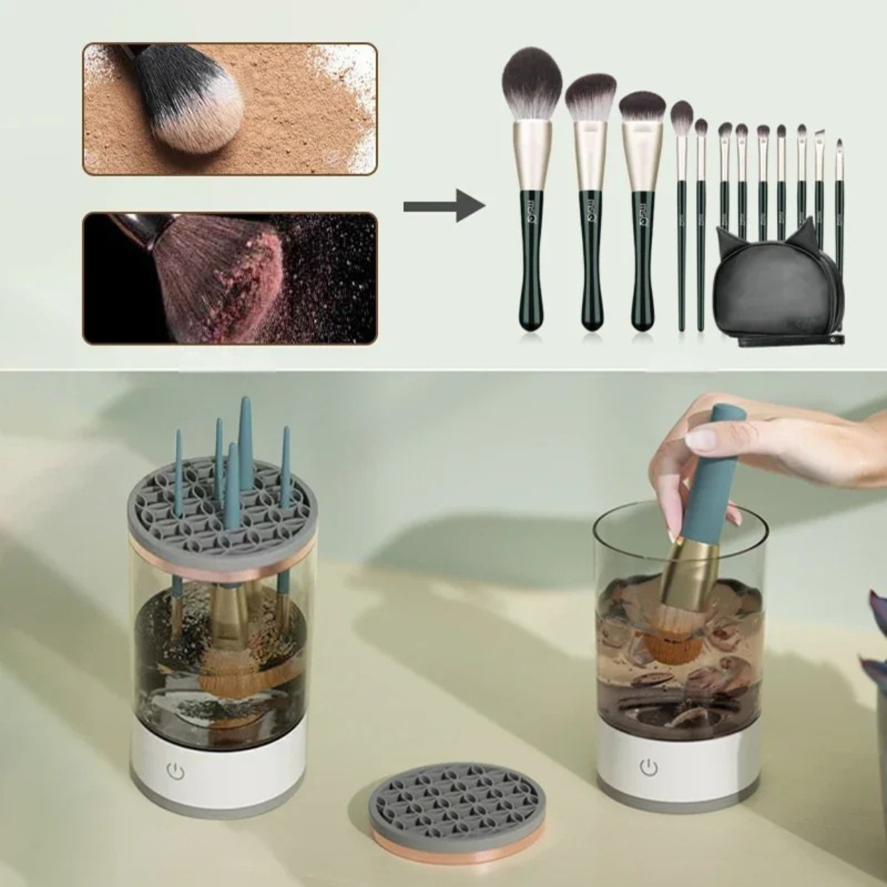 Ultrasonic Cleaner for Makeup Brushes