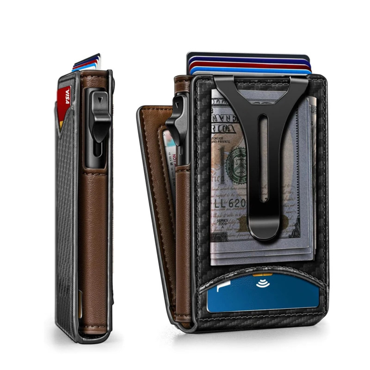 Slim Aluminum Wallet with RFID Protection