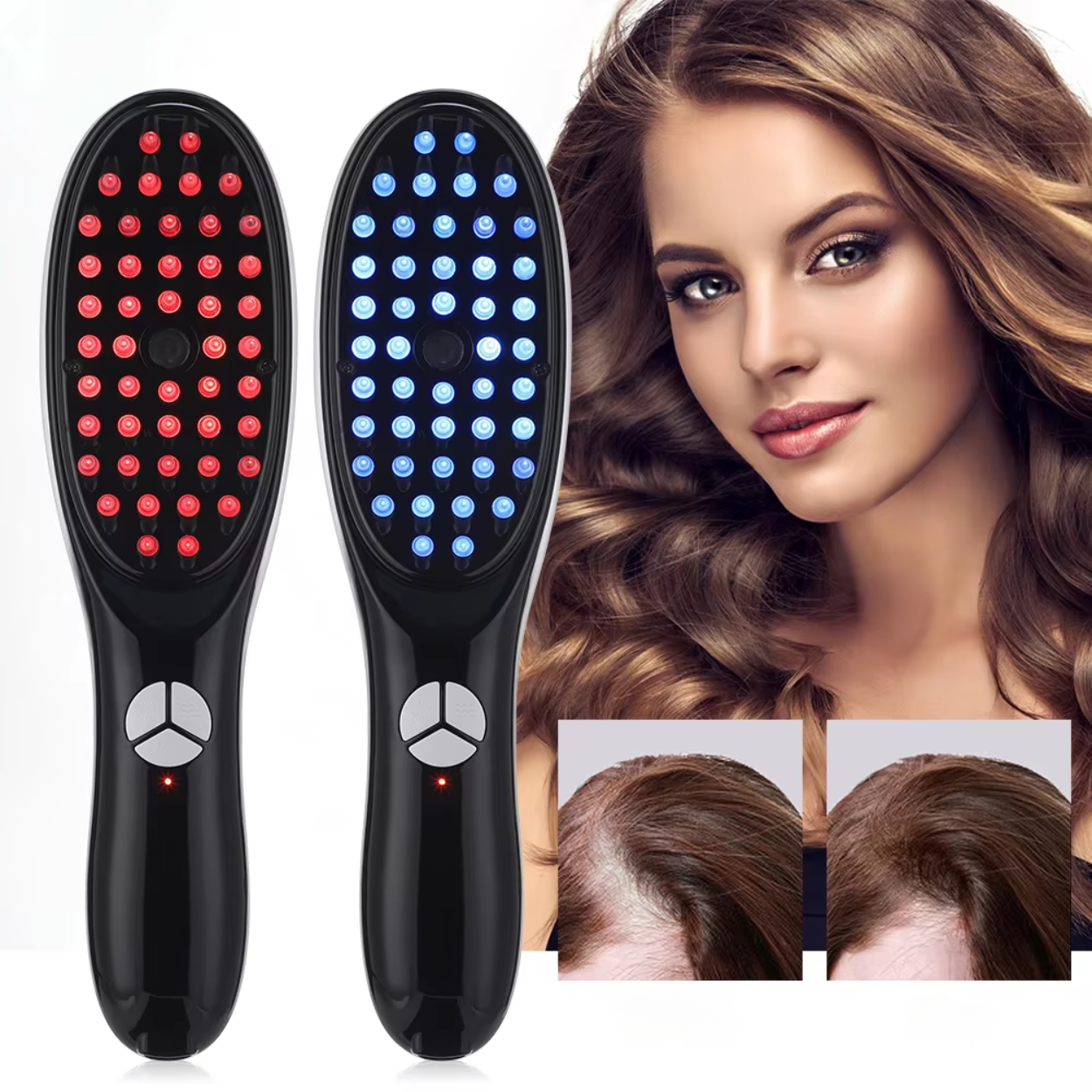 3-Function Hair Comb Massager