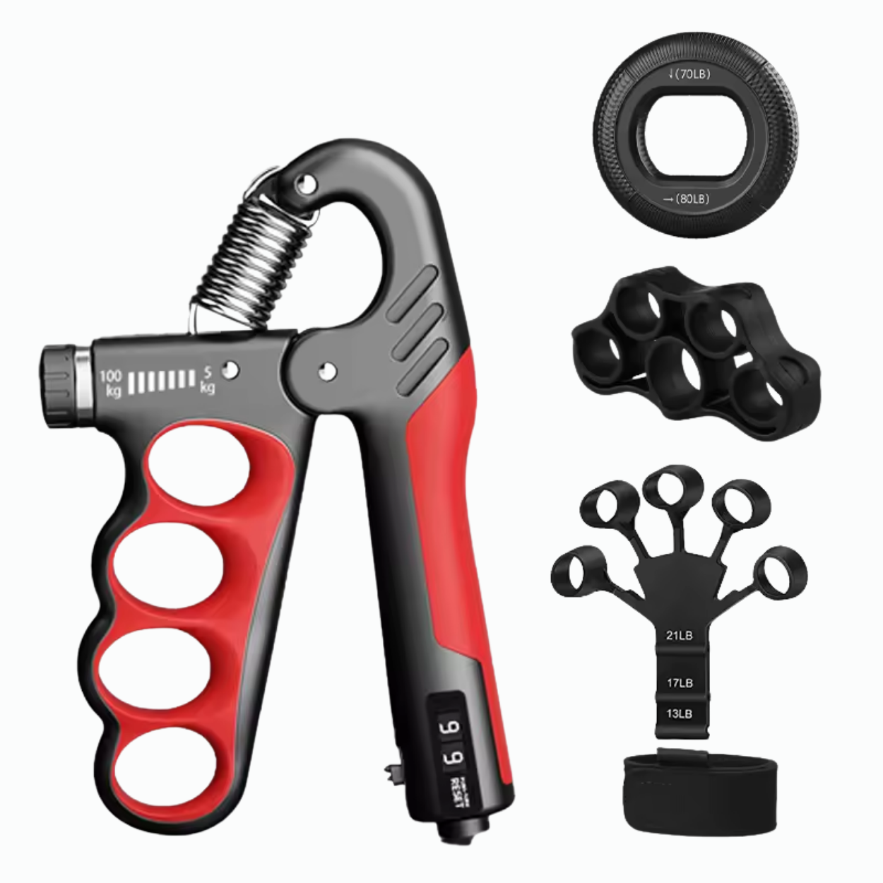 Adjustable Strength Hand Grip 5-100 kg