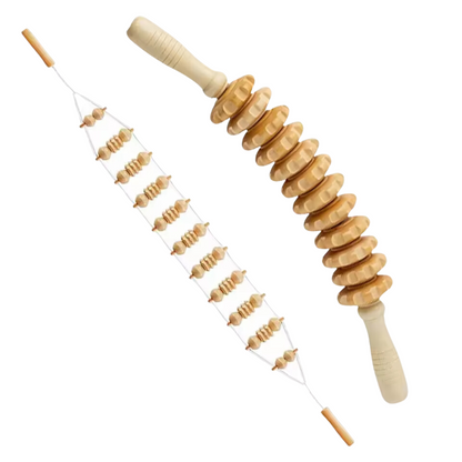 Wooden Back Massage Roller
