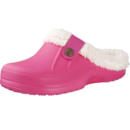 Warm fur slippers non-slip unisex