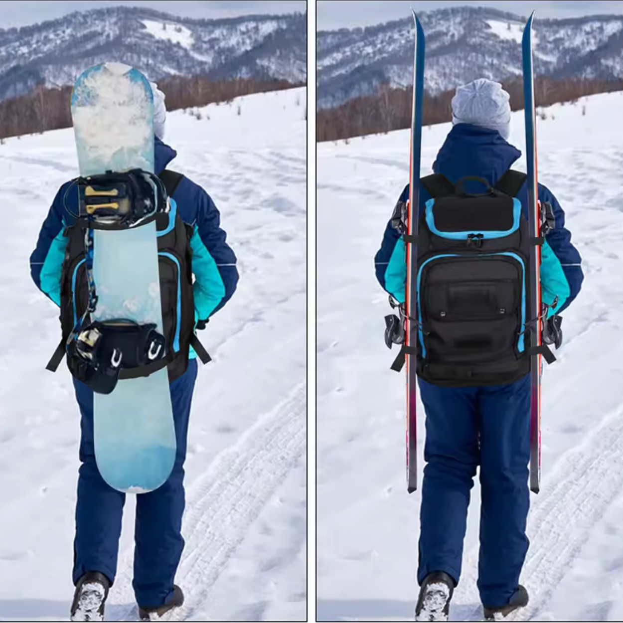 50L Waterproof Ski Backpack for Snow Slopes