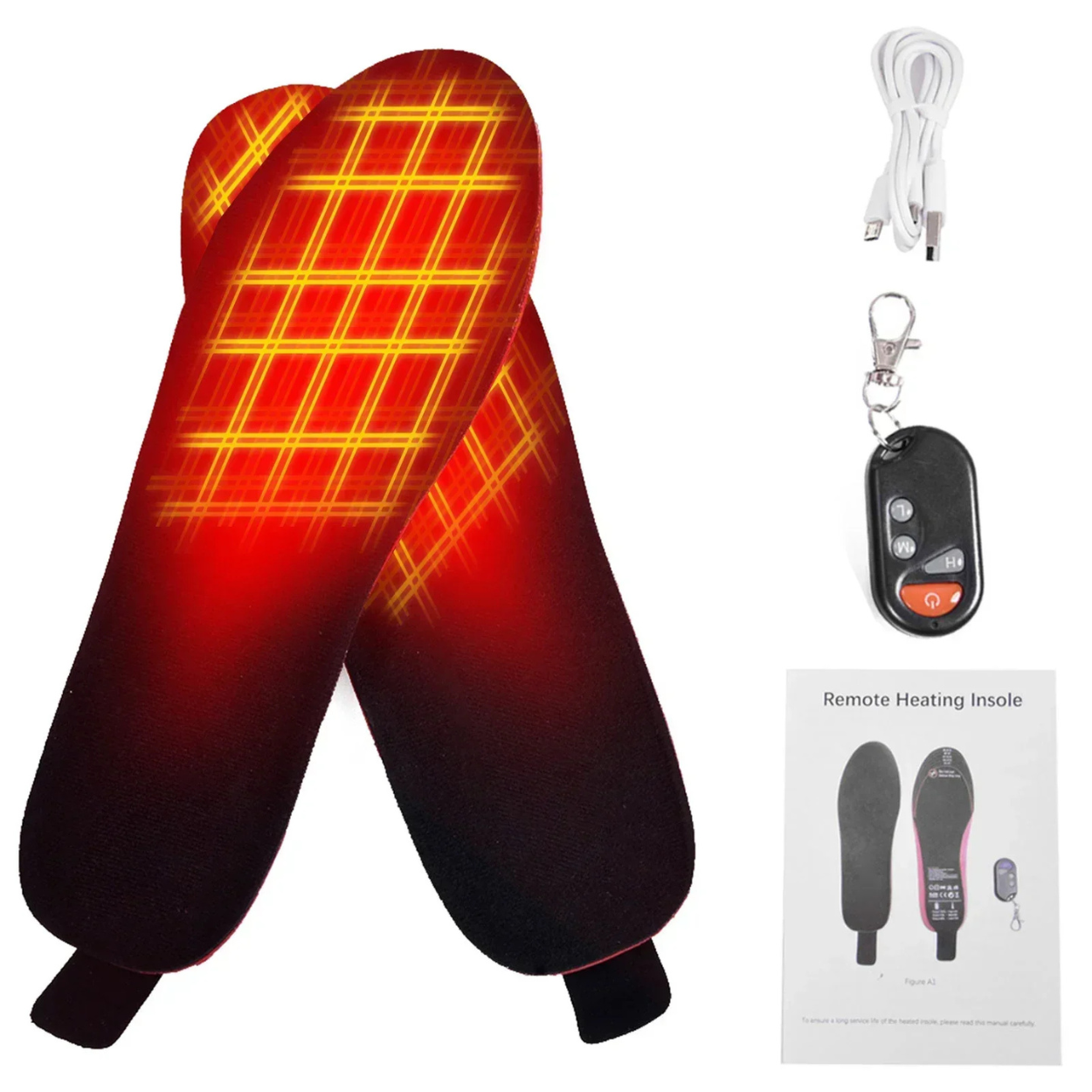 Electric Heated Insoles with Remote Control