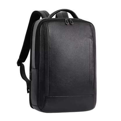 Retro Leather Laptop Backpack with USB Port