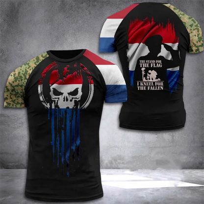 Men's Military Style Camouflage Army T-Shirt