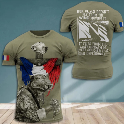 Men's Military Style Camouflage Army T-Shirt