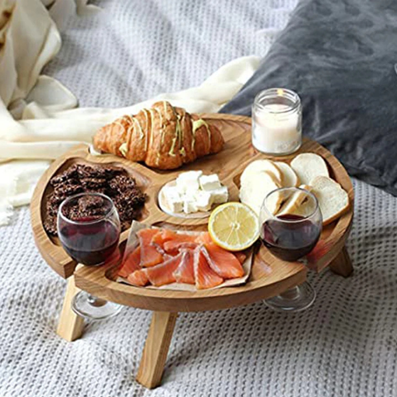 Elegant Design Wooden Snack Table