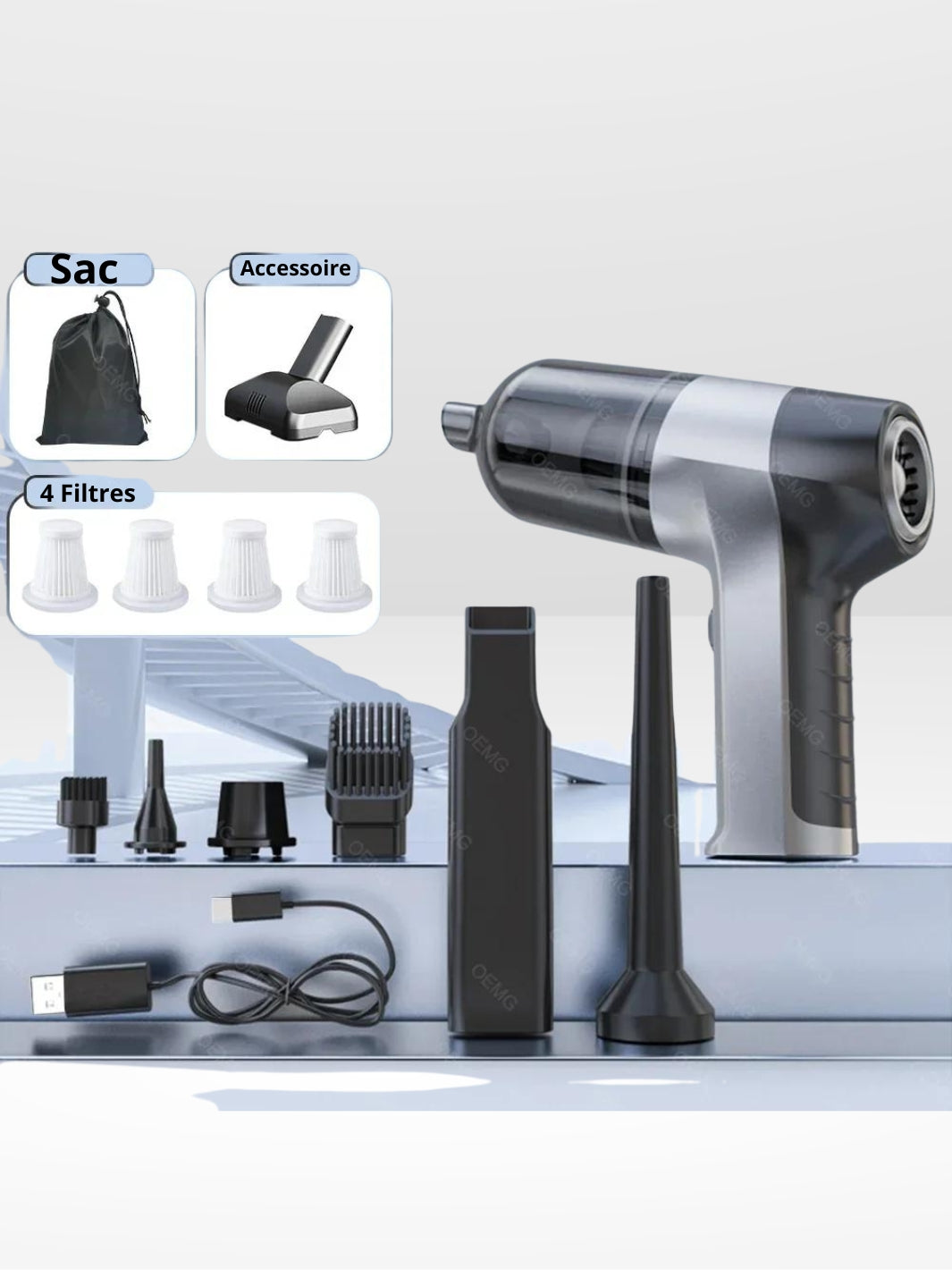 Powerful and Lightweight Cordless Car Vacuum Cleaner