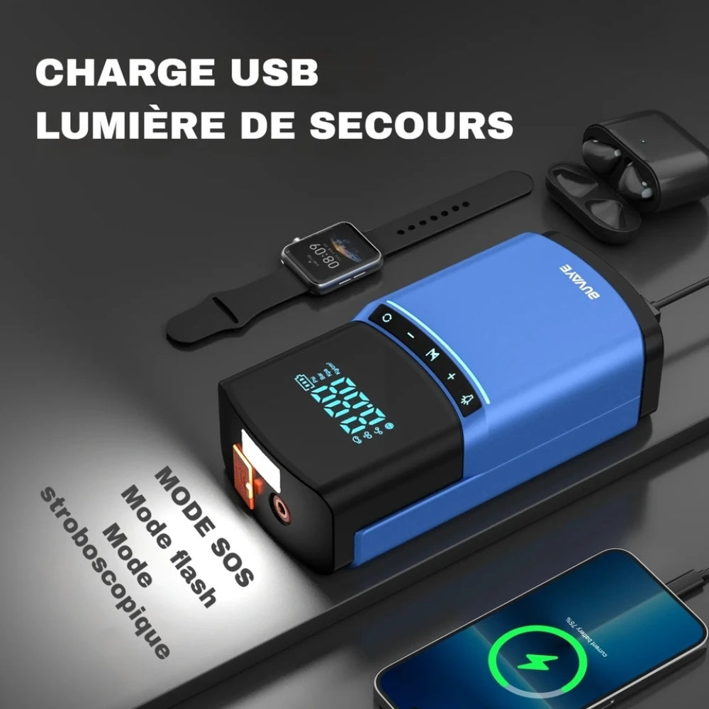 Powerful and Compact Battery Compressor and Booster