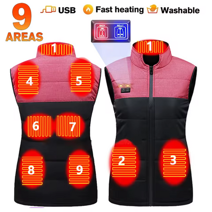 Electric Heating Vest with Adjustable Heat